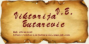 Viktorija Butarević vizit kartica
